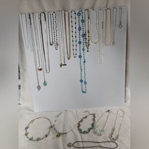 Lot of 24 Necklaces Costume Jewelry